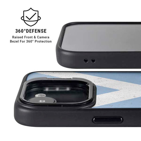 Scotland Flag Distressed iPhone 16e Kickstand Case